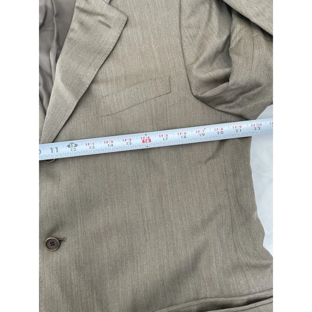 Vintage Brown‎ Canali Sport Jacket 3 Button 100% Wool Made In Italy Size 44R